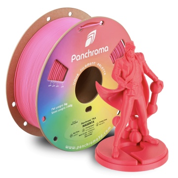 Rola si statueta Polyman printata din filament Polymaker Panchroma PLA Magenta 1kg - Filamente3D.ro
