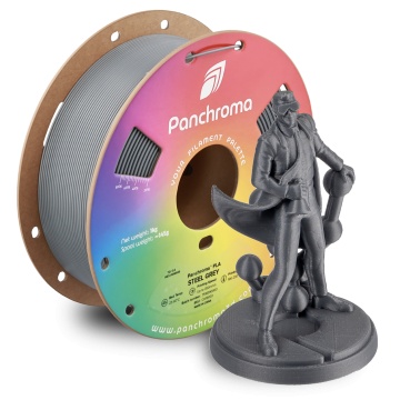 Rola si statueta Polyman printata din filament Polymaker Panchroma PLA Steel Grey 1kg - Filamente3D.ro