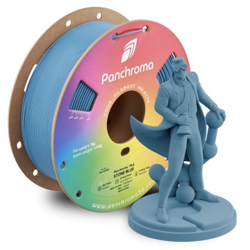 Rola si statueta Polyman printata din filament Polymaker Panchroma PLA Stone Blue 1kg - Filamente3D.ro