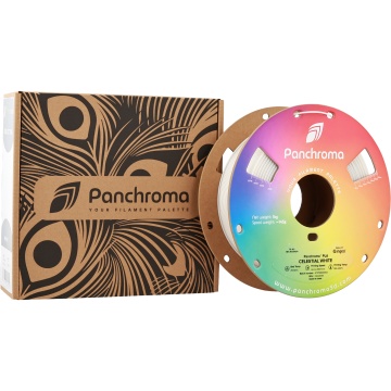 Ambalaj si rola de filament Polymaker Panchroma PLA Celestial White 1kg - Filamente3D.ro