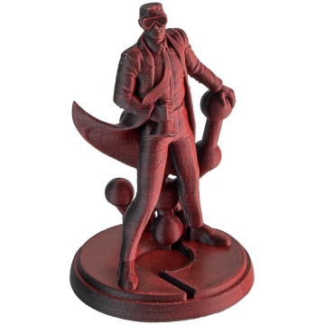 Omul de stiinta Polymaker printat din filament Polymaker Panchroma PLA Dual Matte Shadow Red - Filamente3D.ro