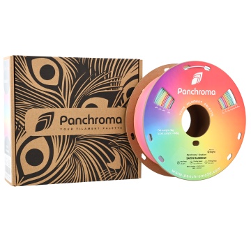 Rola si ambalaj filament Polymaker Panchroma Satin Gradient Rainbow 1kg - Filamente3D.ro