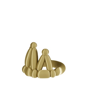 Coroana din baloane printata din filament Polymaker Panchroma PLA Silk Brass 1kg - Filamente3D.ro