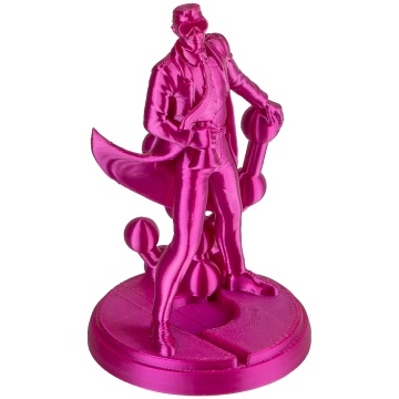 Statueta Polyman printata din filament Polymaker Panchroma PLA Silk Magenta - Filamente3D.ro