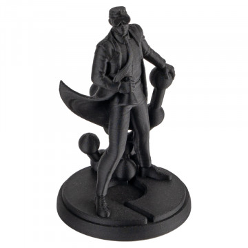 Statueta Polyman printata din filament Polymaker PolyLite PLA-CF Black 1kg - Filamente3D.ro