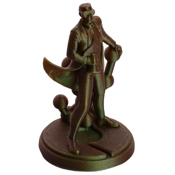 Statueta Polyman printata din filament 1.75 mm Polymaker PolyLite PLA Starlight Meteor 1kg - Filamente3D.ro