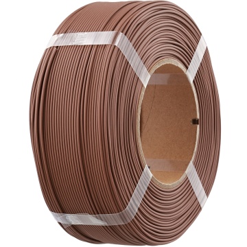 Vedere laterala rezerva de filament 1.75 mm Polymaker Refill Panchroma PLA Matte Earth Brown 1kg - Filamente3D.ro