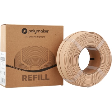 Cutie si rezerva de filament 1.75 mm Polymaker Refill Panchroma PLA Matte Pastel Peanut 1kg - Filamente3D.ro