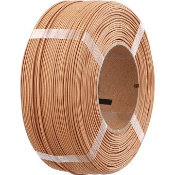 Vedere laterala rezerva de filament 1.75 mm Polymaker Refill Panchroma PLA Matte Wood Brown 1kg - Filamente3D.ro