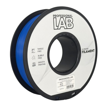 Rola de filament 1.75 mm Professional Lab PLA Plus Albastru 1kg - cu logo