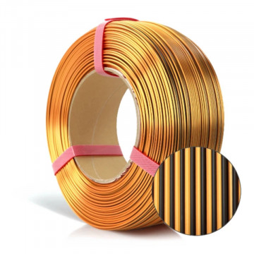 Rezerva de filament si macro rola de filament Rosa3D Refill PLA Magic Silk Mistic Tiger 1kg - Filamente3D.ro