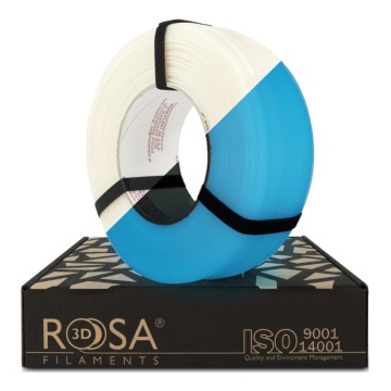 Filament 1.75 mm Rosa 3D ReFill PLA Starter Glow in the Dark Blue (albastru fosforescent) 1kg