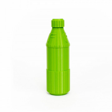Sticla printata 3D din filament 1.75mm FormFutura ReForm rPET Green (verde) 1kg - Filamente3D.ro