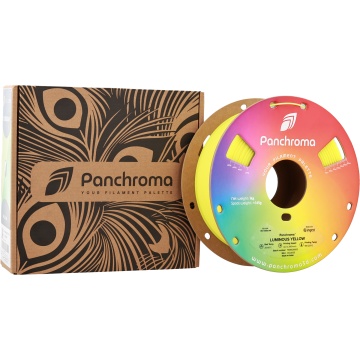 Rola si ambalaj Panchroma Luminous Yellow – galben fosforescent, straluceste in intuneric - ideal pentru imprimare precisa - Filamente3D.ro