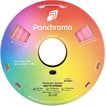 Rola frontala filament Polymaker Panchroma PLA Gradient Matte Spring 1kg - Filamente3D.ro