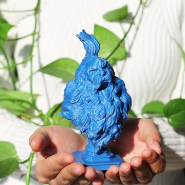 Statueta monstru printat din filament Polymaker Panchroma Satin Blue 1kg - Filamente3D.ro
