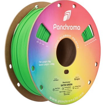 Filament 1.75mm Polymaker Panchroma PLA Satin Green (verde) 1kg - vedere rola - Filamente3D.ro
