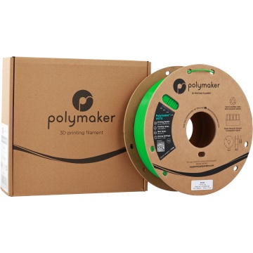 Ambalaj cutie si rola de filament 1.75 mm Polymaker PETG Green 1kg - Filamente3D.ro