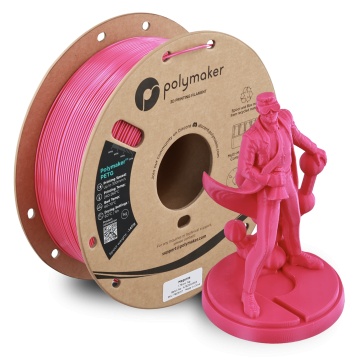 Rola si statueta Polyman printata din filament 1.75 mm Polymaker PETG Magenta 1kg - Filamente3D.ro