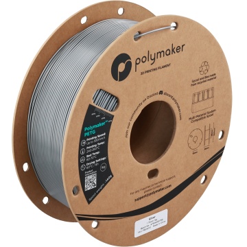 Filament 1.75mm Polymaker PETG Silver (argintiu) 1kg