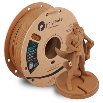 Rola si statueta printata din filament 1.75mm Polymaker PLA Pro - High Speed Tough PLA Army Beige (maro) 1kg