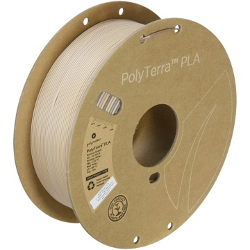 Rola de filament 1.75mm Polymaker PolyTerra PLA Gradient Cappuccino 1kg - Filamente3D.ro