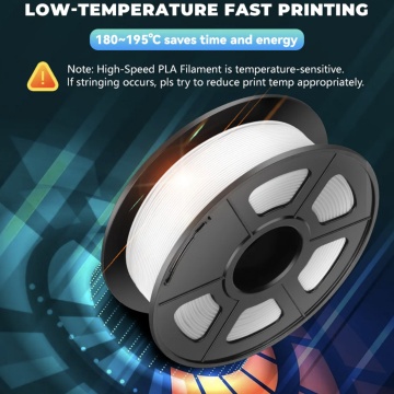 Avantaje rola de filament Sunlu PLA High Speed White 1kg - Filamente3D.ro