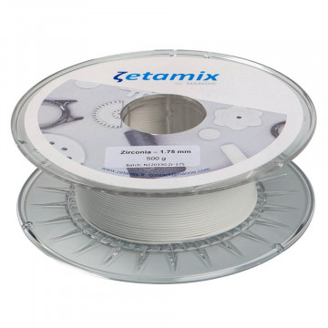 Filament 1.75mm Zetamix White Zirconia (zirconiu alb)