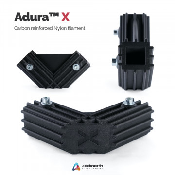 Detaliu piese printate 3D din filament add:north AduraX Black 500g - Filamente3D.ro