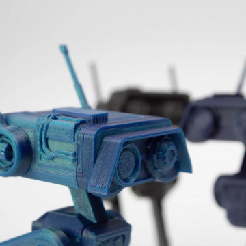 Detaliu robotel printat din filament ColorFabb PLA Nebula 750g - Filamente3D.ro