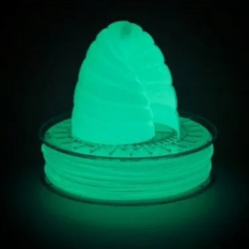 Melc printat 3D din filament ColorFabb GlowFill PLA 750g - noaptea - Filamente3D.ro