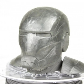 Casca Ironman printata 3D din filament ColorFabb SteelFill 750g - Filamente3D.ro