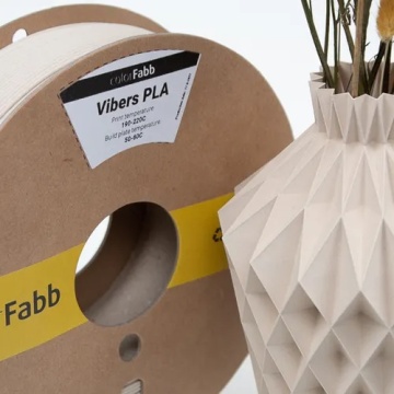 Rola si macro vaza printata din filament ColorFabb Vibers PLA White 750g - Filamente3D.ro