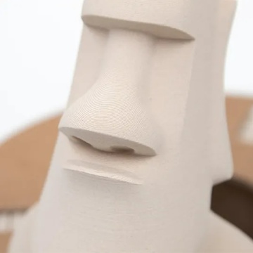 Macro statueta Moai printata din filament ColorFabb Vibers PLA White 750g - Filamente3D.ro