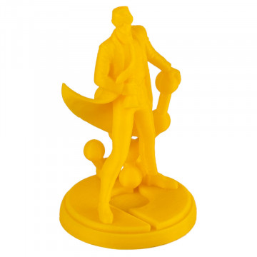 Statueta Polyman printata 3D din filament Polymaker PolyLite ABS Yellow (galben)1kg - Filamente3D.ro