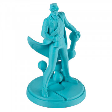 Statueta Polyman printata din filament Polymaker PolyLite ASA Teal 1kg - Filamente3D.ro