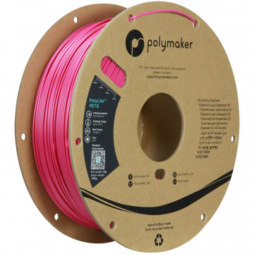 Rola verticala filament Polymaker PolyLite PETG Magenta 1kg - Filamente3D.ro