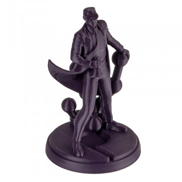 Statueta Polyman printata 3D din filament Polymaker PolyLite PLA PRO Dark Purple (violet inchis)1kg - Filamente3D.ro