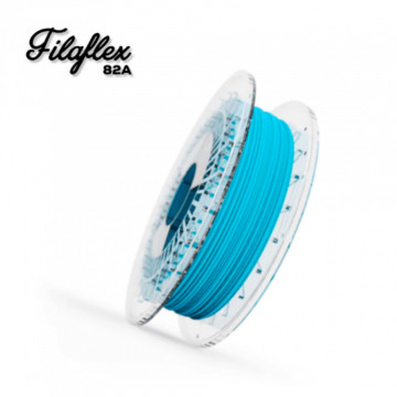 Filament Recreus FilaFlex Original 82A Blue (albastru) 500g si text - Filamente3D.ro