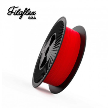 Filament Recreus FilaFlex Original 82A Red (rosu) 3kg si text - Filamente3D.ro