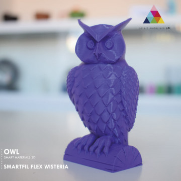 Bufnita printata din filament SmartFil Flex - TPU 93A - Wisteria (violet) 750g - Filamente3D.ro