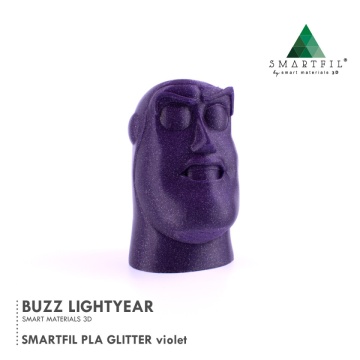 Piesa printata din filament SmartFil PLA Glitter Violet (violet) 1kg - Filamente3D.ro