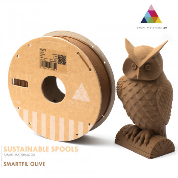 Bufnita printata 3D din filament Sustainable SmartFil PLA OLIVE Natural (natural) 750g - Filamente3D.ro