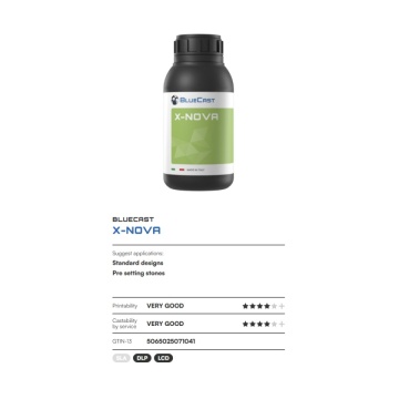 Caracteristici rasina BlueCast X-NOVA 500g - Filamente3D.ro