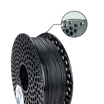 Detaliu rola de filament AzureFilm PLA Glitter Black 1kg - Filamente3D.ro