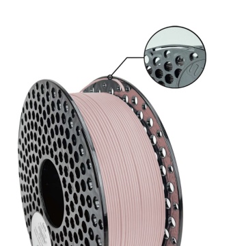 Rola si detaliu de filament AzureFilm PLA Matte HS Rosy 1kg - Filamente3D.ro