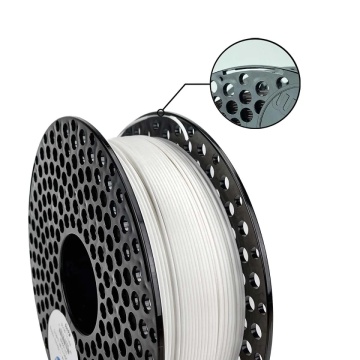 Rola si detaliu filament AzureFilm PLA Matte HS White 1kg - Filamente3D.ro