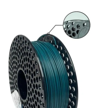 Detaliu rola de filament 1.75 mm AzureFilm PLA Original Emerald Green (turcoaz) 1kg - Filamente3D.ro