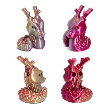 Statuete printate din filament AzureFilm PLA Silk Tri Color Sunrise Pop 1kg - Filamente3D.ro