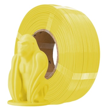 Filament 1.75 mm AzureFilm ReFill PETG Hyper Speed Pastel Banana (galben) 1kg